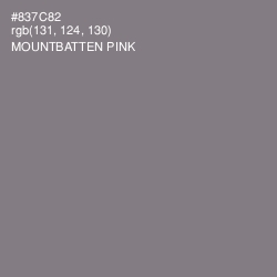 #837C82 - Mountbatten Pink Color Image